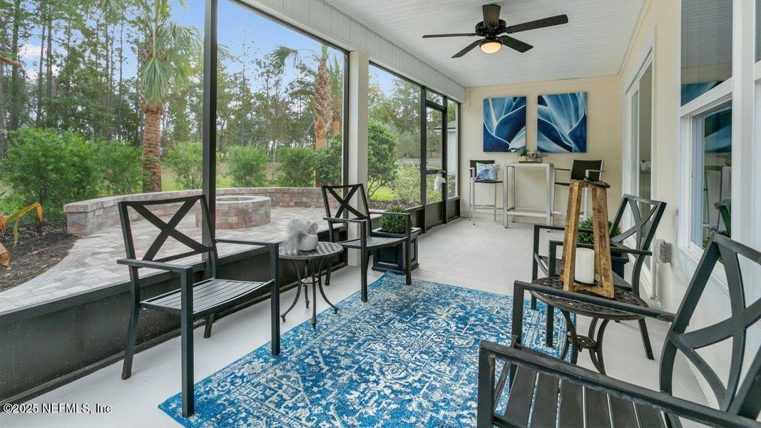 Furnished interior view inside a new home in American Village, Palm Coast (Image 6).