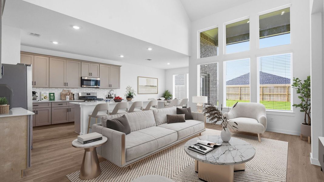 Furnished interior view inside a new home in Lago Mar 50' Homesites, Texas City (Image 8).