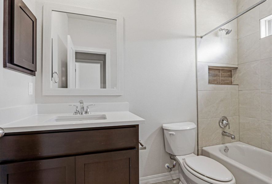 Representative furnished interior of a home built from the Poppy by View Homes in Paseos Del Este, El Paso (Image 26).