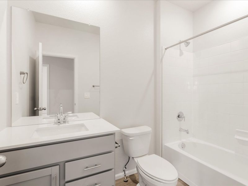 The Kenosha floorplan image taken at a Meritage Homes community in Falcon, CO.