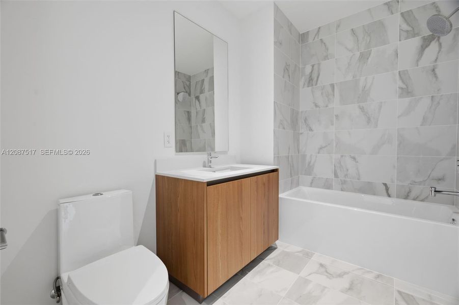 Furnished interior view inside a new home in , Miami (Image 45).
