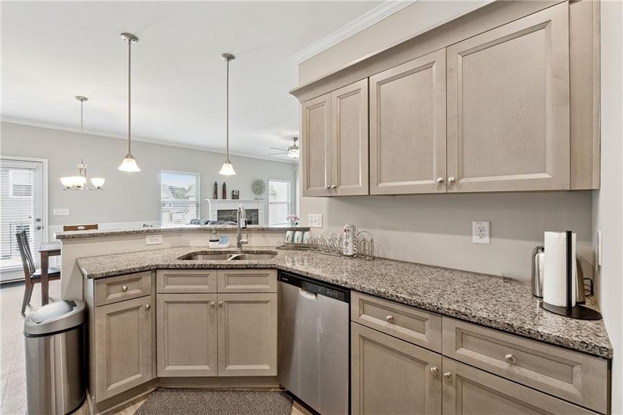 Furnished interior view inside a new home in , Cartersville (Image 13).