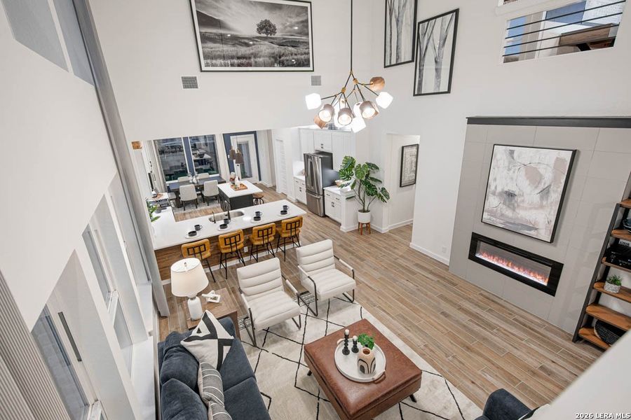 Furnished interior view inside a new home in Meyer Ranch, New Braunfels (Image 14).
