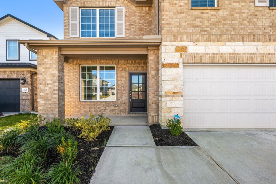 Exterior details and patio area of a home in Sundance Cove - Premier Series, Crosby (Image 3).