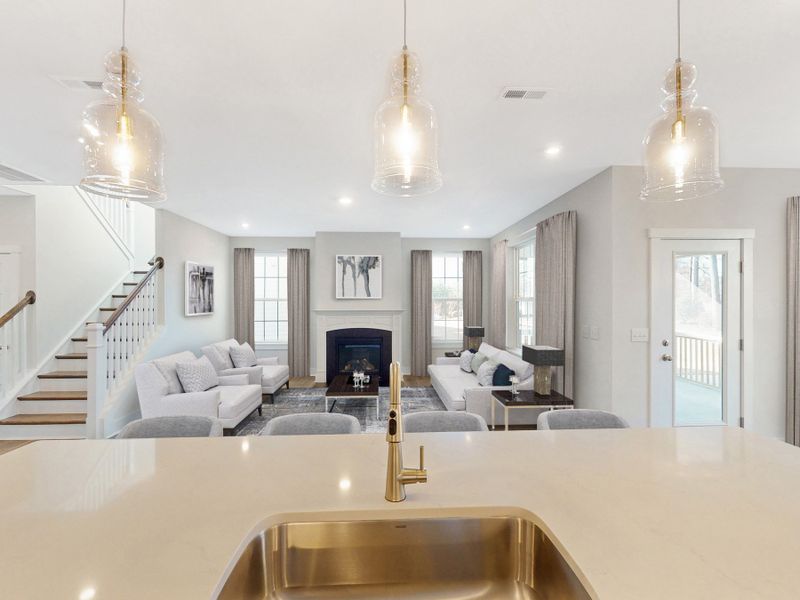 Furnished interior view inside a new home in Friendship Village, Apex (Image 9).