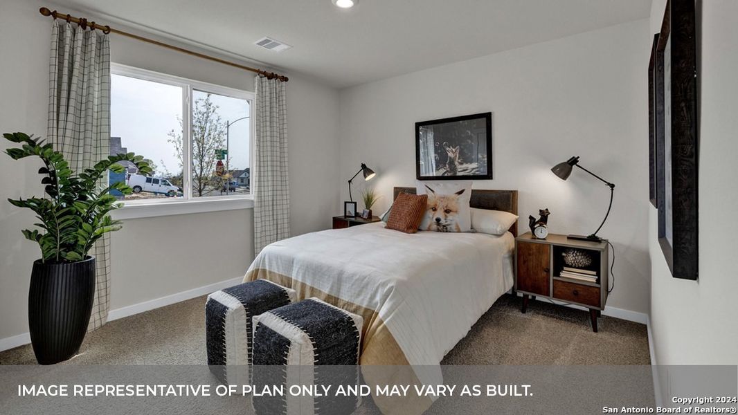 Furnished interior view inside a new home in Trace, San Marcos (Image 18).