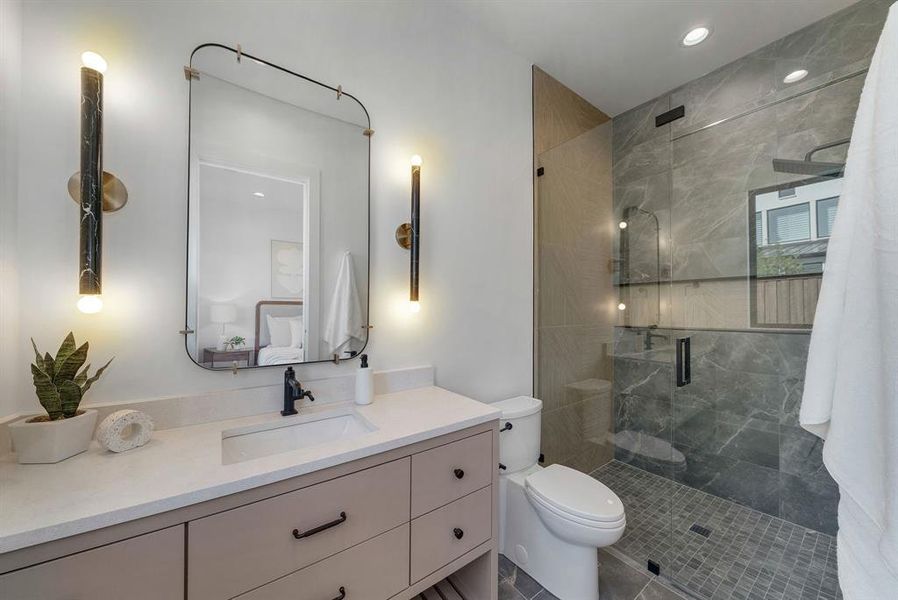 Furnished interior view inside a new home in , Prosper (Image 28).