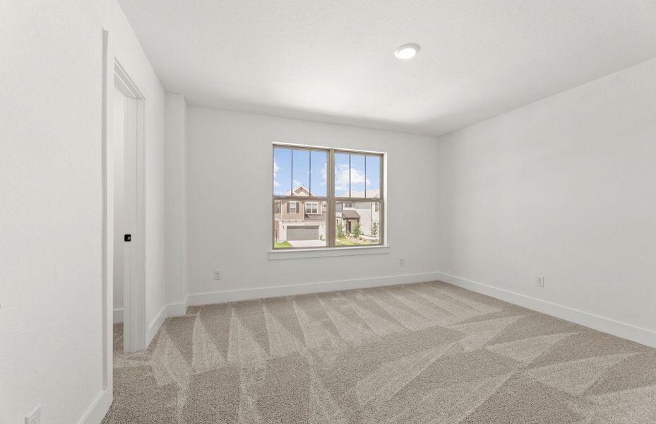 Spacious, unfurnished interior of a new home in Saddleback at Santa Rita Ranch, Liberty Hill (Image 35). Spacious, unfurnished interior of a new home in Saddleback at Santa Rita Ranch, Liberty Hill (Image 35).