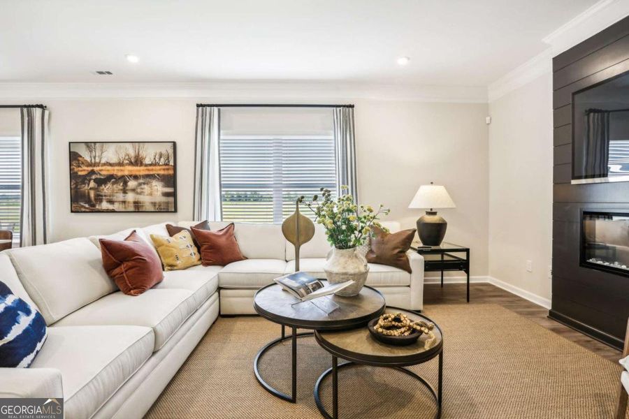 Furnished interior view inside a new home in Cobblestone Crossing Commons, Warner Robins (Image 6).