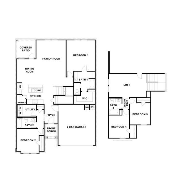 Image 2 representing the The Midland by D.R. Horton in Swenson Heights, Seguin, TX.