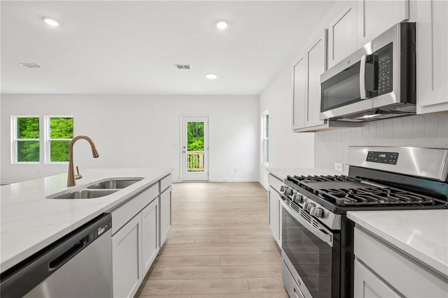 Furnished interior view inside a new home in The Pointe at Heron Bay, Locust Grove (Image 14).