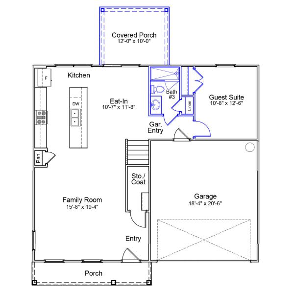 2D floor plan layout of this home in Winston Ridge, Youngsville, NC (Image 2). 2D floor plan layout of this home in Winston Ridge, Youngsville, NC (Image 2).