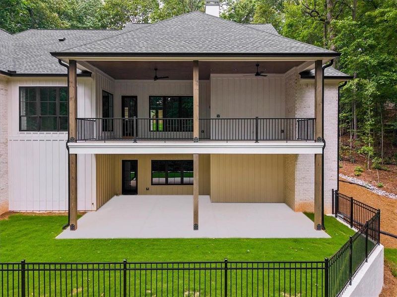 Exterior details and patio area of a home in , Cumming (Image 33).