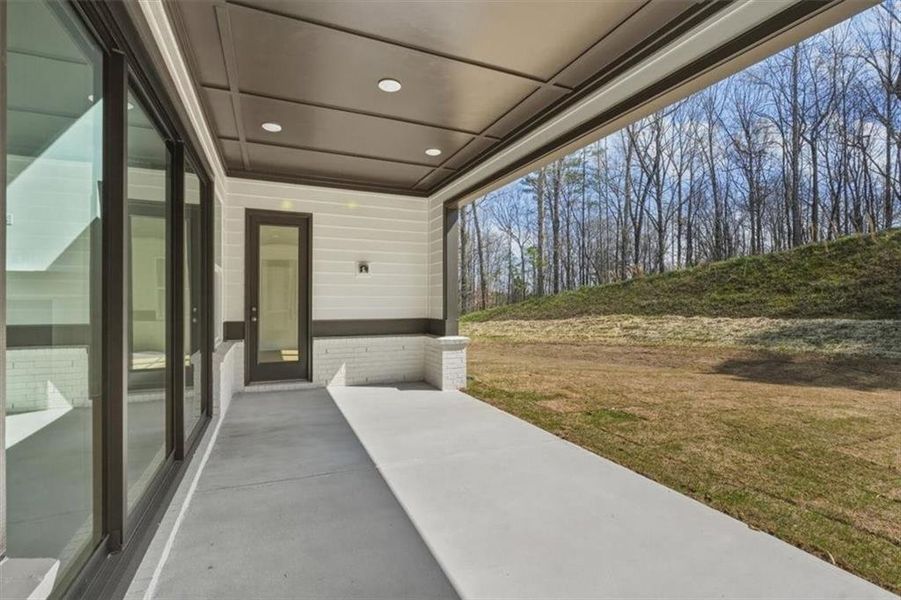 Exterior details and patio area of a home in , Woodstock (Image 26).