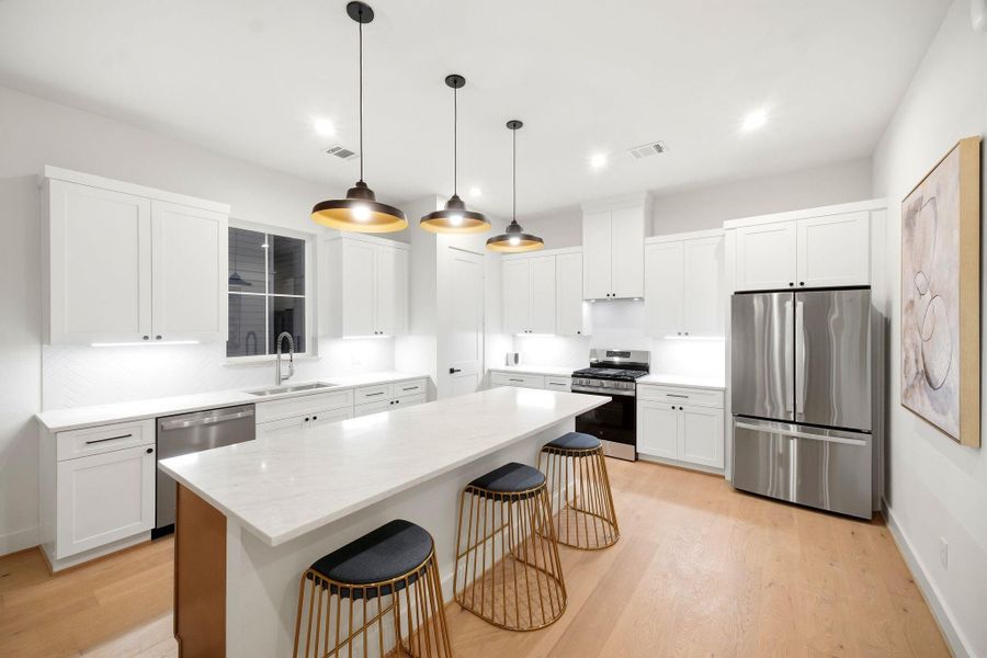 Furnished interior view inside a new home in , Houston (Image 7).