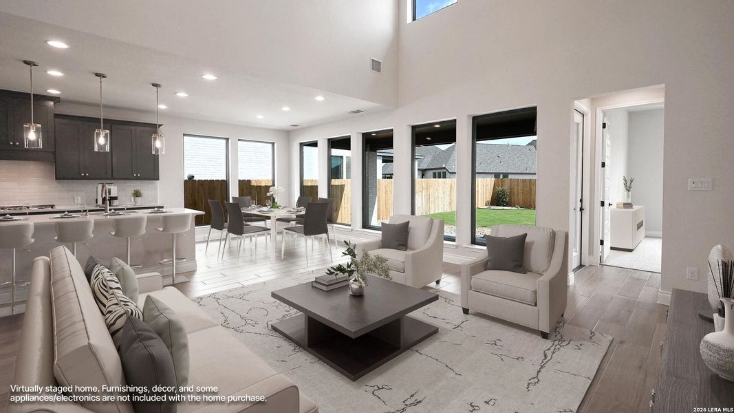 Furnished interior view inside a new home in Legacy at Lake Dunlap, New Braunfels (Image 6).