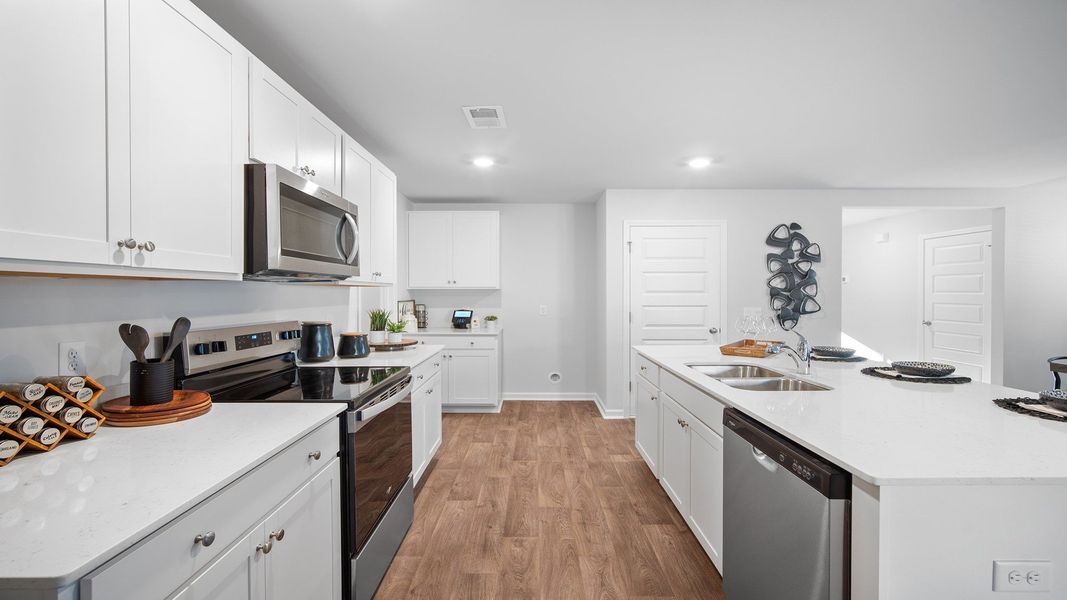 Furnished interior view inside a new home in The Groves at Bees Creek, Ridgeland (Image 9).