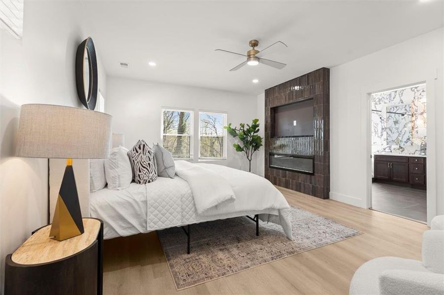 Furnished interior view inside a new home in , Atlanta (Image 36).