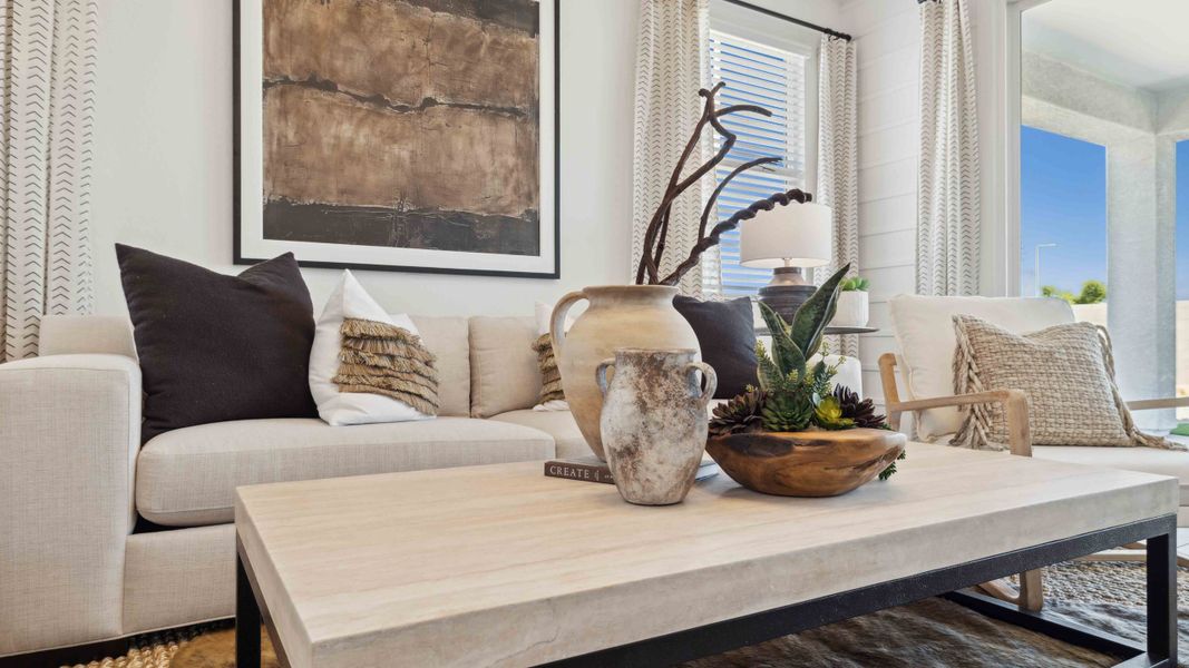 Representative furnished interior of a home built from the Mockingbird by D.R. Horton in Apache Farms, Buckeye (Image 18).