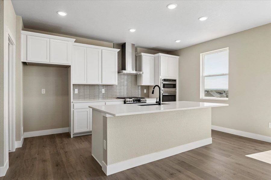 Furnished interior view inside a new home in Trails at Aspen Ridge-3, Colorado Springs (Image 8).