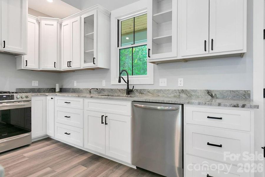 Furnished interior view inside a new home in , Mills River (Image 18).