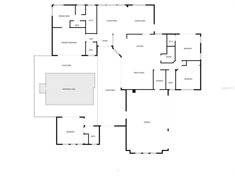 2D floor plan layout of this home in Toscana, Palm Coast, FL (Image 3).