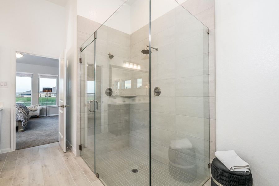 Oversized walk in shower