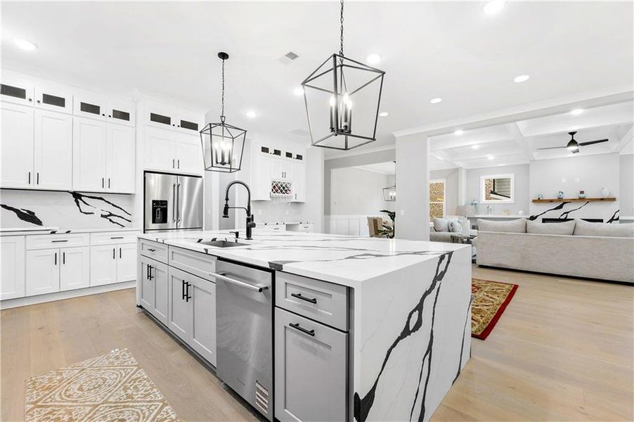 Furnished interior view inside a new home in , Brookhaven (Image 12).