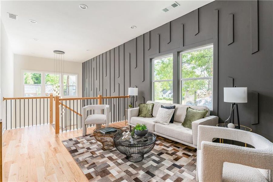 Furnished interior view inside a new home in , Atlanta (Image 18). Furnished interior view inside a new home in , Atlanta (Image 18).