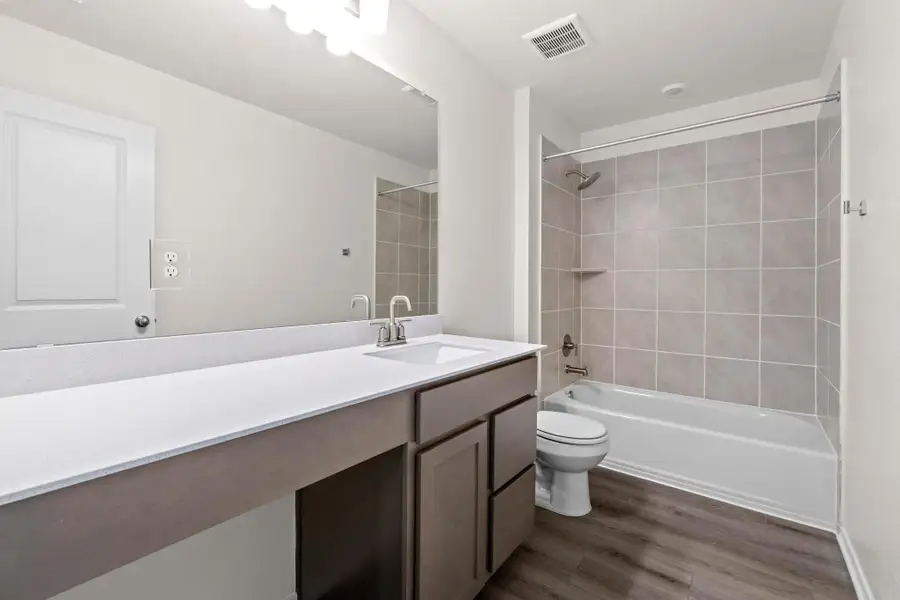 Furnished interior view inside a new home in Salerno - Heritage Collection, Round Rock (Image 7). Furnished interior view inside a new home in Salerno - Heritage Collection, Round Rock (Image 7).