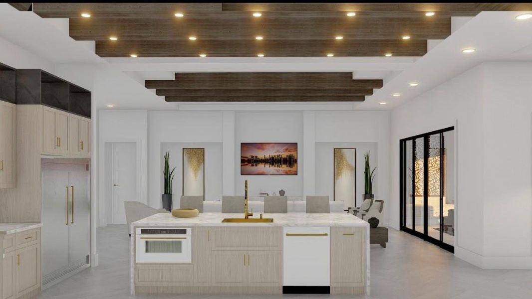 Similar Kitchen Island with Beams Built by Bischoff Construction Similar Kitchen Island with Beams Built by Bischoff Construction