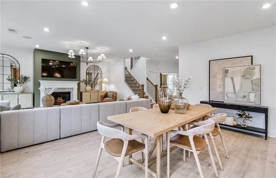 Furnished interior view inside a new home in Hunters Creek, Flowery Branch (Image 15).
