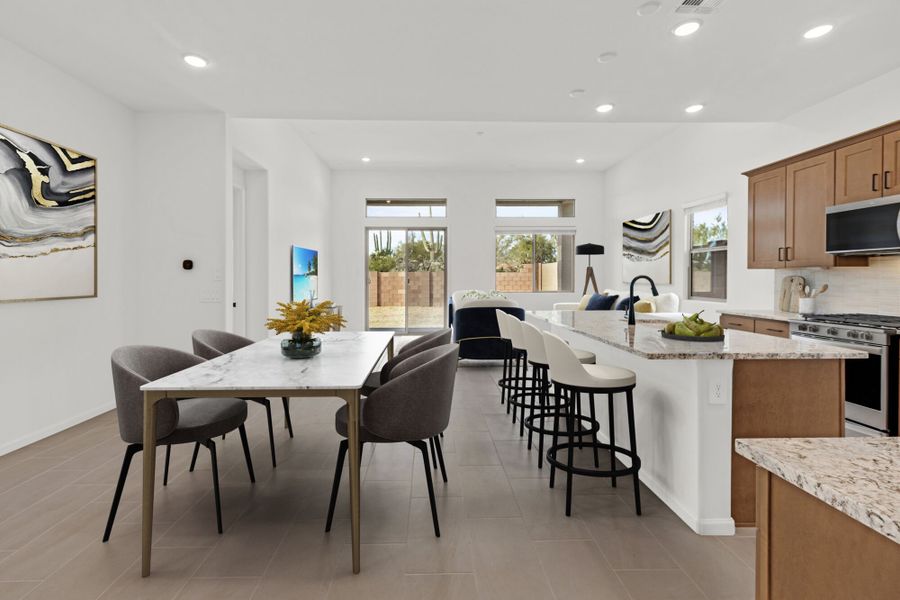 Furnished interior view inside a new home in Saguaro Reserve II, Marana (Image 6).