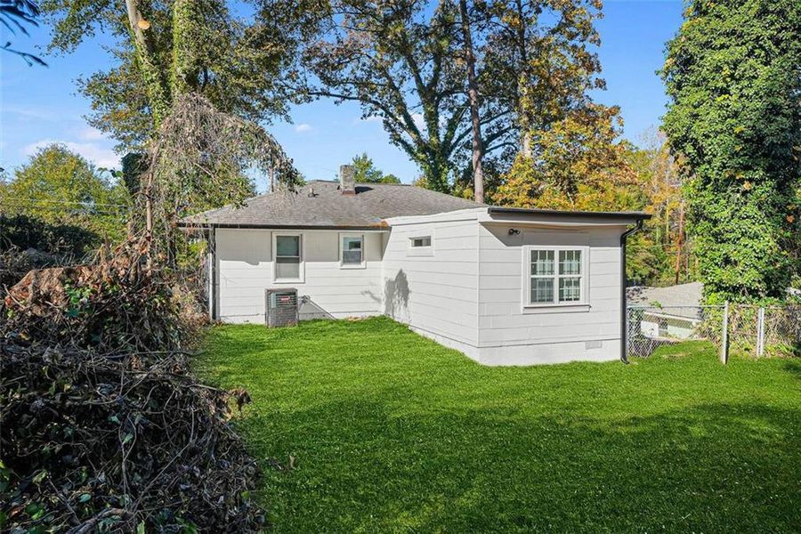 Exterior details and patio area of a home in , Atlanta (Image 17). Exterior details and patio area of a home in , Atlanta (Image 17).