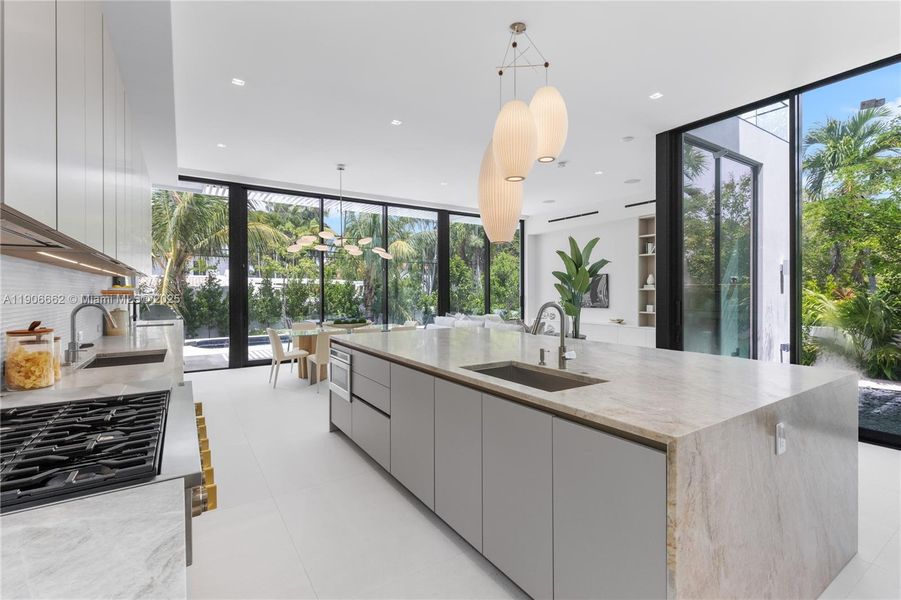 Furnished interior view inside a new home in , Miami Beach (Image 6).