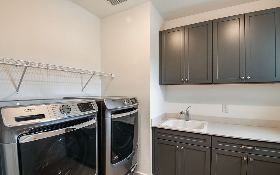 Convenient Upstairs Laundry Room