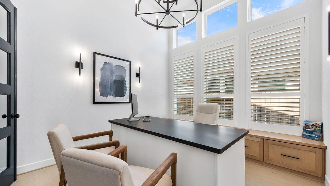Furnished interior view inside a new home in Legacy, League City (Image 16).