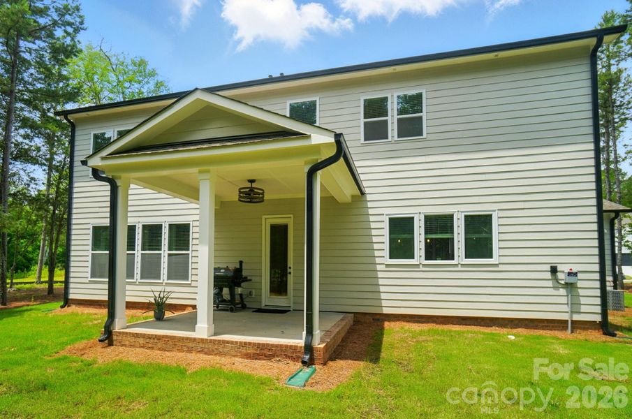 Exterior details and patio area of a home in Fairview Forest, Indian Trail (Image 3).