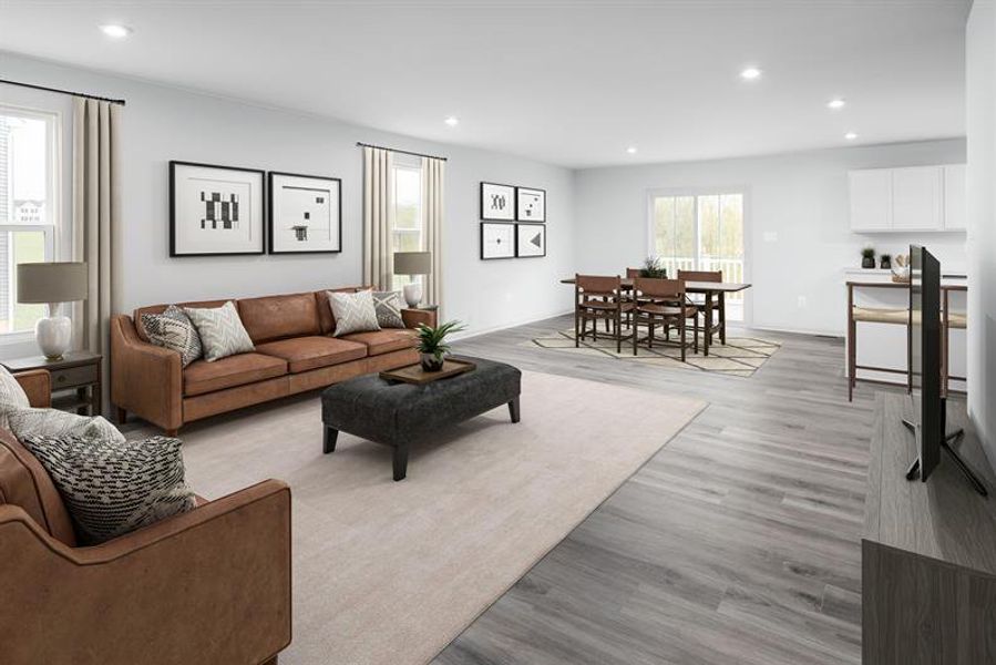 Furnished interior view inside a new home in South Mills, South Mills (Image 9).