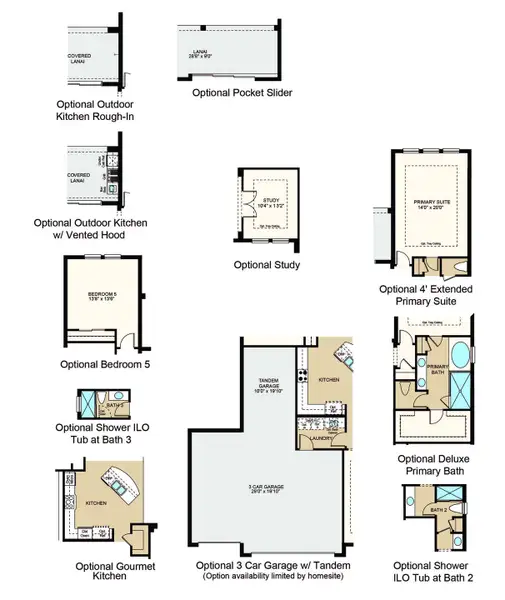 2D floor plan layout of this home in Ardisia Park, New Smyrna Beach, FL (Image 3).