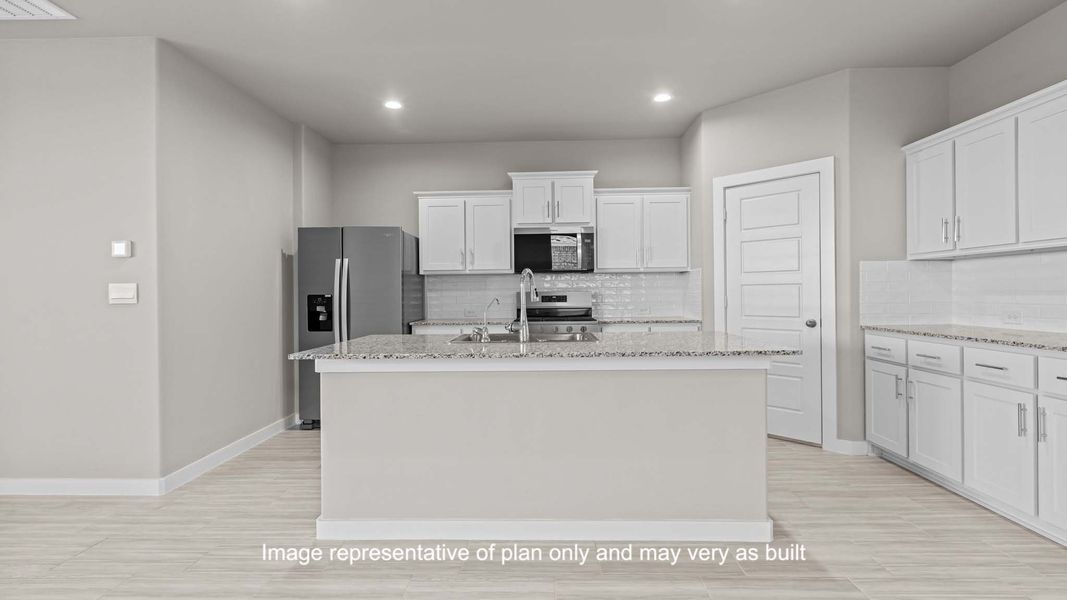 Furnished interior view inside a new home in Viridian, Lubbock (Image 7).