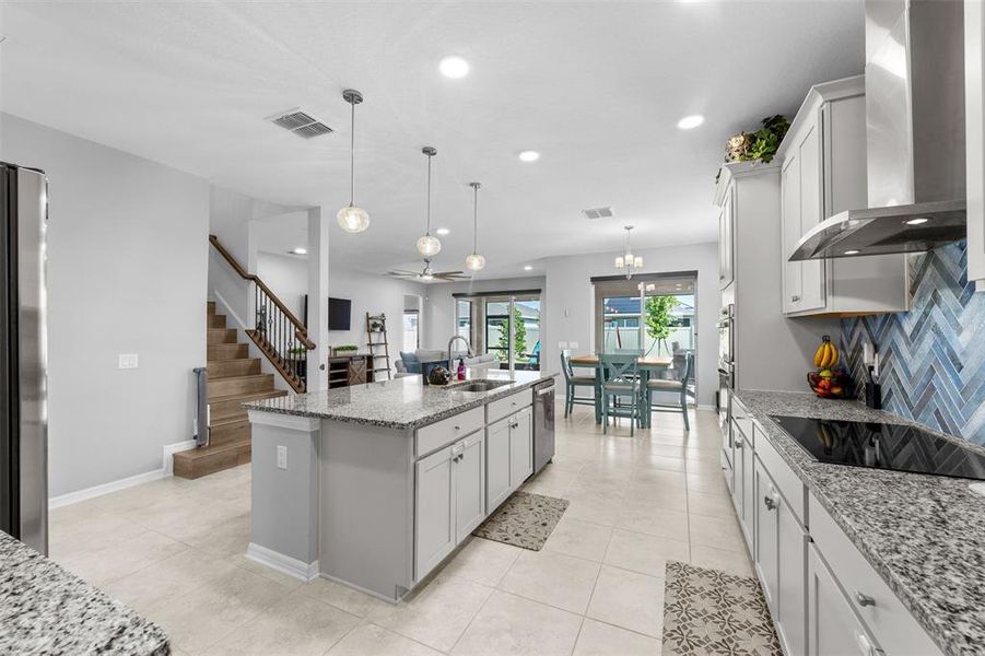 Furnished interior view inside a new home in Epperson, Wesley Chapel (Image 19). Furnished interior view inside a new home in Epperson, Wesley Chapel (Image 19).