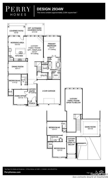 2D floor plan layout of this home in Johnson Ranch 55', Bulverde, TX (Image 4). 2D floor plan layout of this home in Johnson Ranch 55', Bulverde, TX (Image 4).