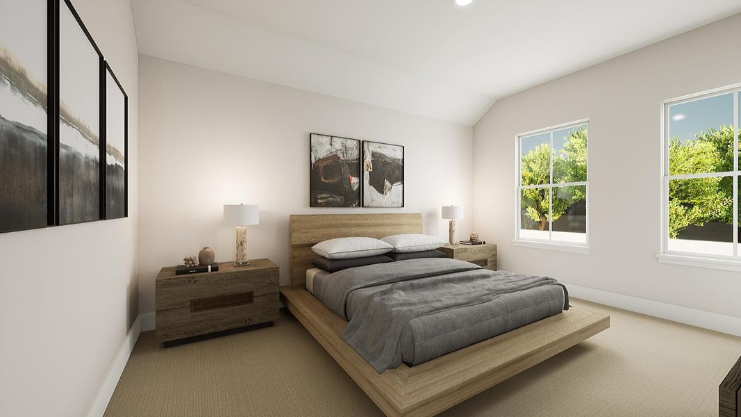 Representative furnished interior of a home built from the Quinn by Tri Pointe Homes in Prairie Collection at The Meadows, Krum (Image 8).