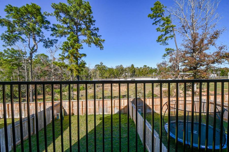 Start your day with a serene view! Relax on your private balcony with morning coffee and soak in the tranquil sounds of nature right outside your door.