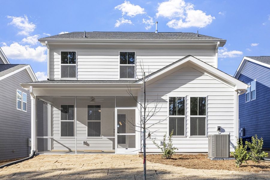 Exterior details and patio area of a home in Sweetbrier, Durham (Image 22).
