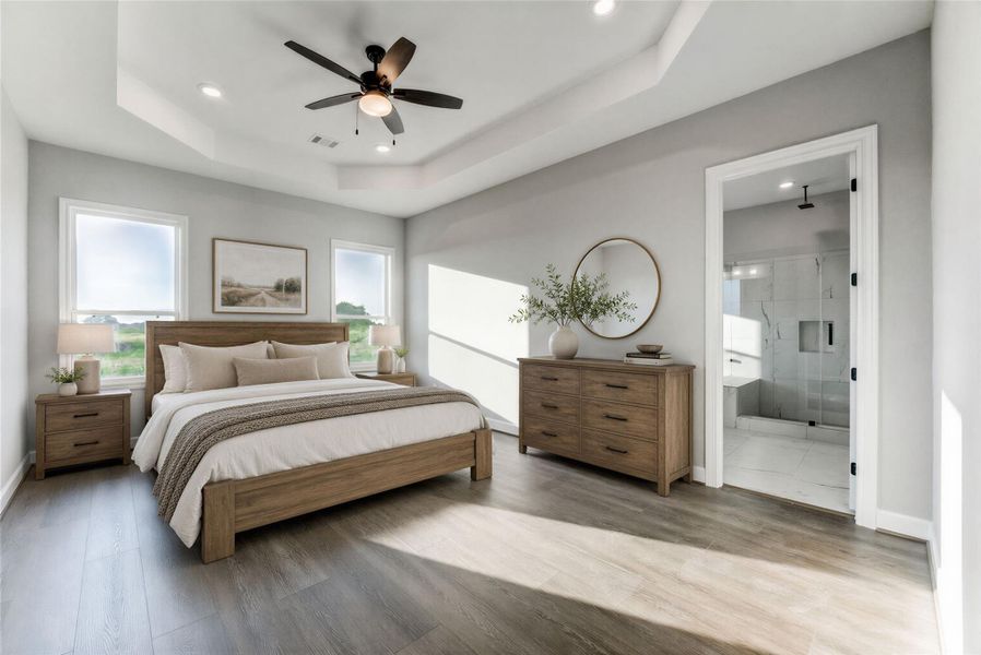 Furnished interior view inside a new home in , Alvin (Image 9).