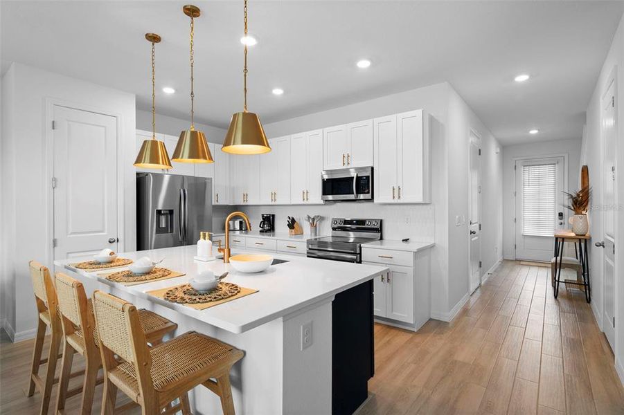 Furnished interior view inside a new home in , Davenport (Image 10).