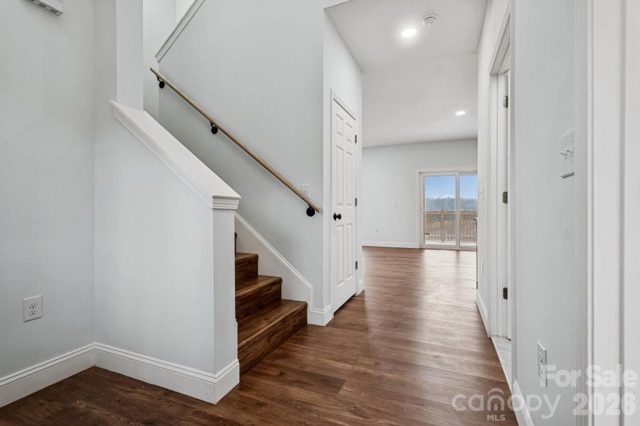 View as you enter from the front door