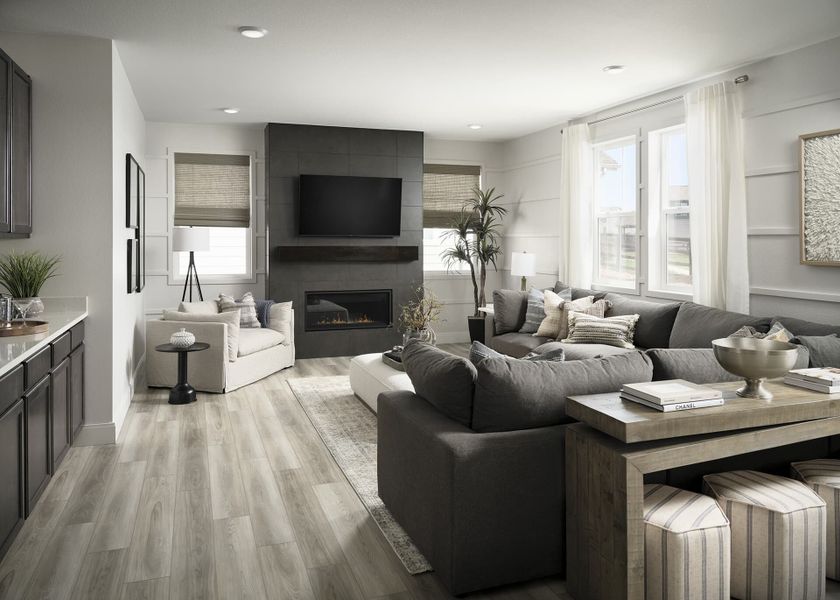 Furnished interior view inside a new home in Brighton Crossings, Brighton (Image 3).